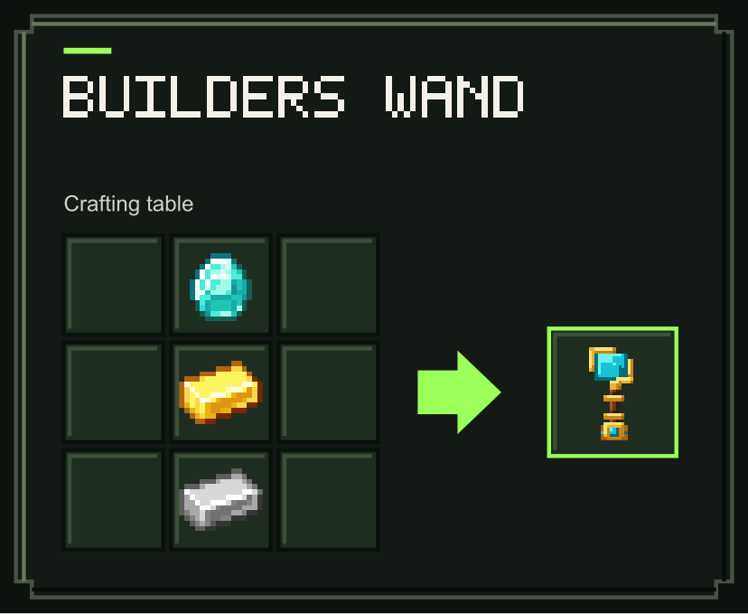 Builders Wand recipe