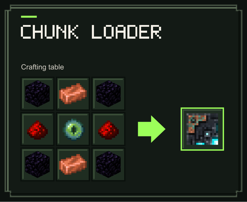 Chunk Loader recipe