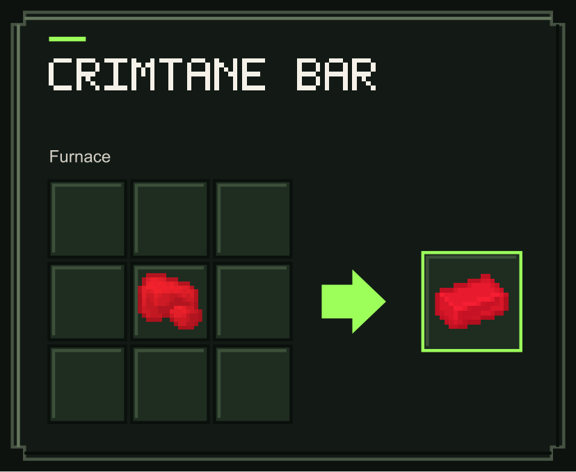 Crimtane Bar (furnace) recipe