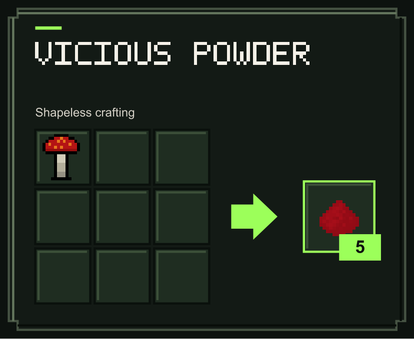 Vicious Powder recipe