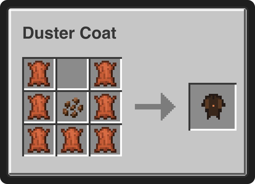 Duster Coat recipe