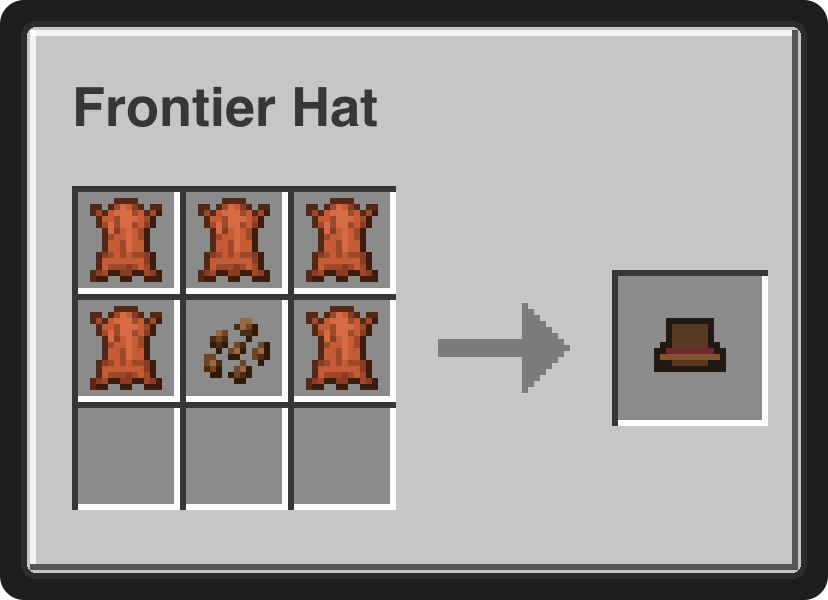 Frontier Hat recipe