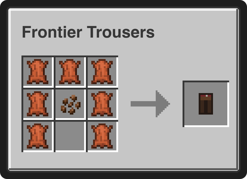 Frontier Trousers recipe