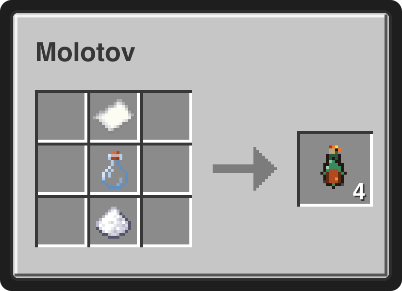 Molotov Cocktail (sugar and paper) recipe