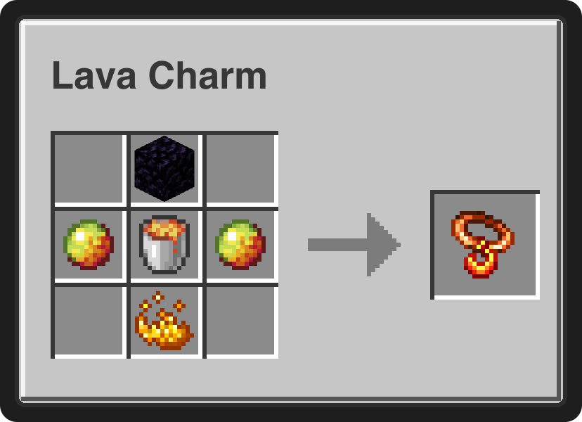 Lava Charm recipe