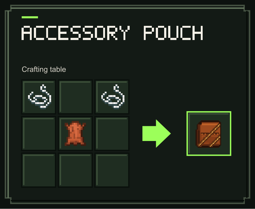 Accessory Pouch recipe