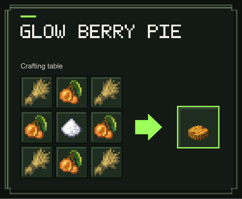 Glow Berry Pie recipe