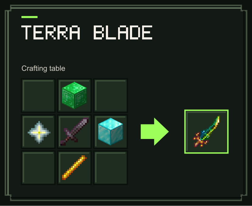 Terra Blade recipe