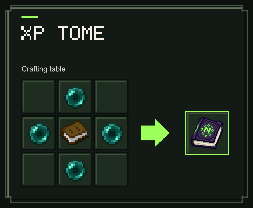 Xp Tome recipe